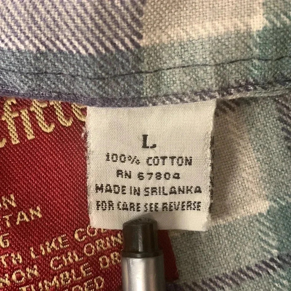 Workwear Button Down Shirt Plaid Size XL Comfort Outfitter New - Picture 5 of 9